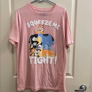 Pink Graphic T-Shirt with Cartoon Print